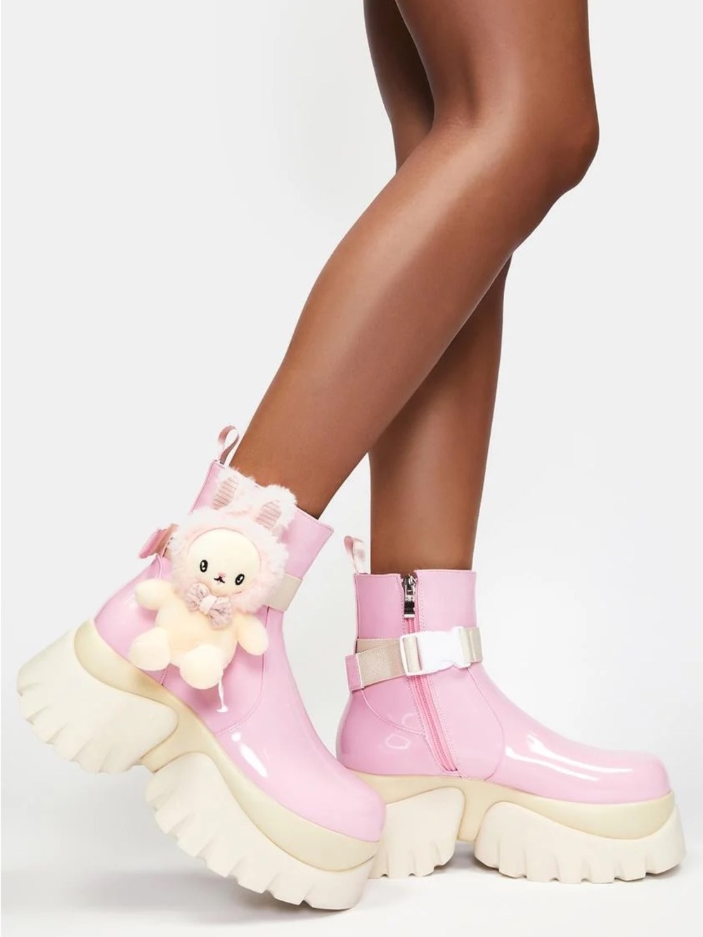 Doll’s Kill My Pink Melody Platform Boots
